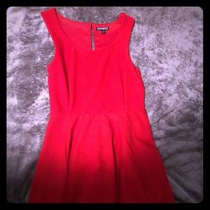 Red dress from Express.
